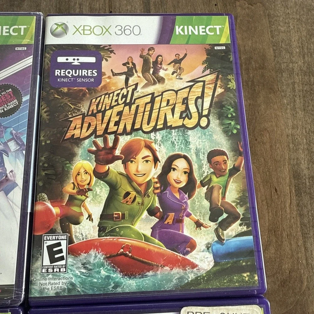 Lot Of (5) XBOX 360 Games Kinect Disney, SpongeBob, Adventures, Sports, Dance